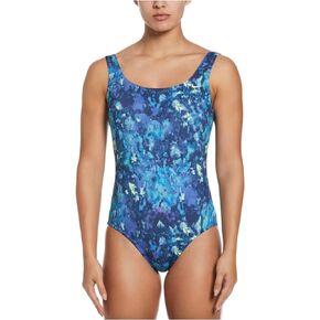 بدلة سباحة قطعة واحدة من Nike Swim Earth Dye U-Back مقاس كبير in Saudi Arabia
