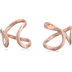 Morgan & Paige 925 Sterling Silver Open Infinity Loop Ear Cuffs for Women – 14K Rose Gold or 18K Yellow Gold Plated- No Piercing Ear Cuff for Unpierced Ear Conch & Cartilage