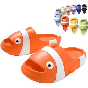 AIUKAKP Fish Sides Fish slippers Fish Sandale Shoes Shark Open Toe Slippers Novelty Men Shower Shoes Women