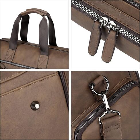 Leather Travel Duffel Bag Weekend Duffle Tote Carry Luggage Sport Duffle Weekender Overnight Gym for Men and Women in Saudi Arabia