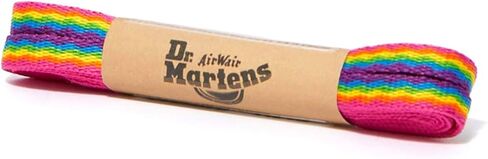 Dr. Martens Multicoloured Rainbow 8-10 Eye Flat Laces, 140cm in Saudi Arabia