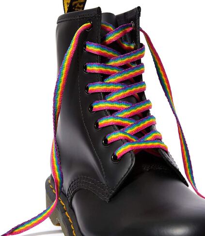 Dr. Martens Multicoloured Rainbow 8-10 Eye Flat Laces, 140cm in Saudi Arabia