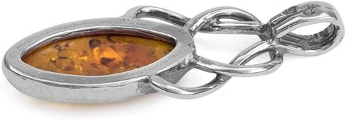 Ian and Valeri Co. Light Amber Sterling Silver Celtic Pendant in Kuwait