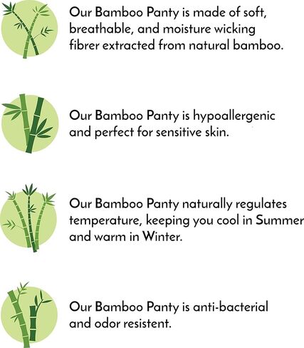 سراويل داخلية نسائية من الخيزران من Alessandra B - عبوة من 5 قطع in Kuwait