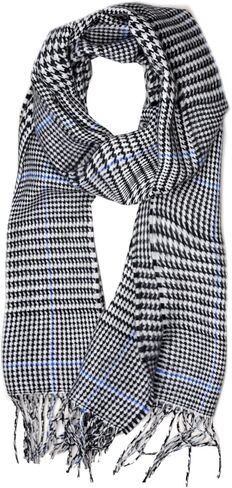 D&Y Unisex Classic Softer Than Cashmere Chevron Fringe End Scarf in Saudi Arabia