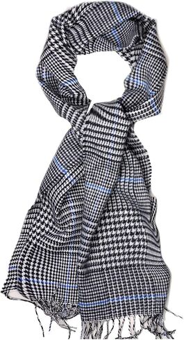D&Y Unisex Classic Softer Than Cashmere Chevron Fringe End Scarf in Saudi Arabia