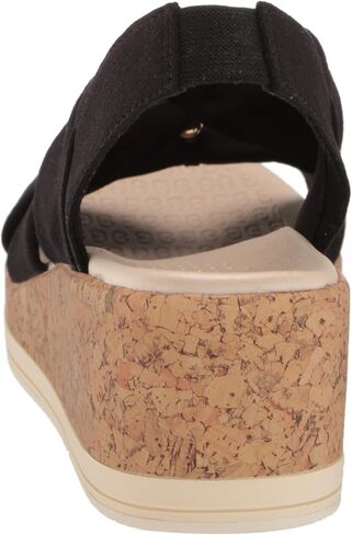 BZees Women's Roma Cork Wedge Beaded Sandal in Kuwait