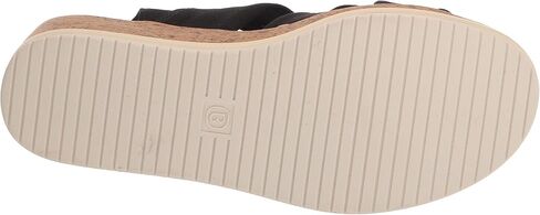 BZees Women's Roma Cork Wedge Beaded Sandal in Kuwait