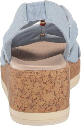 BZees Women's Roma Cork Wedge Beaded Sandal in Saudi Arabia