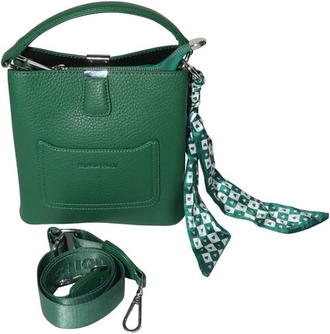 Colourful collection Green Women’s Handmade Leather Purse, Leather Native Fashionable and Durable Scratch-Resistant Shoulder Bag with strap Handles purse for womens. in Saudi Arabia