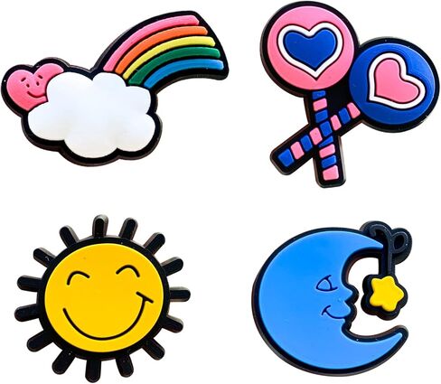 30،50،100 قطعة من تعليقات الاحذية العشوائية لتزيين كروكس كلوج، اكسسوارات كرتونية لطيفة للاطفال الاولاد والبنات في الحفلات in Kuwait