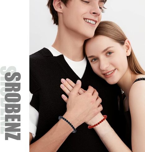 srobenz 12 قطعة 8mm الأحجار الكريمة أساور قابلة للتعديل مجموعة للرجال النساء للجنسين مطرز شفاء عين النمر جمشت الطاقة الطاقة قابل للتعديل أساور مرنة مجوهرات in Kuwait