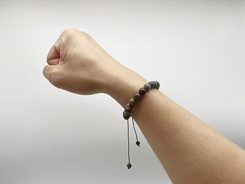 srobenz 12 قطعة 8mm الأحجار الكريمة أساور قابلة للتعديل مجموعة للرجال النساء للجنسين مطرز شفاء عين النمر جمشت الطاقة الطاقة قابل للتعديل أساور مرنة مجوهرات in Kuwait