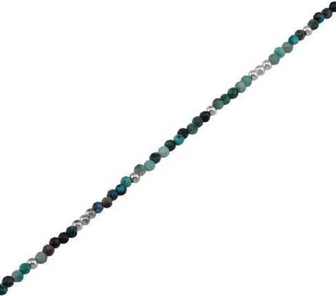 Silvershake 2MM Petite Natural Gemstones Bead 925 Sterling Silver Minimalist 6.5 to 7.5 Inch Adjustable Bracelet Birthstone Jewelry for Women or Teens in Saudi Arabia