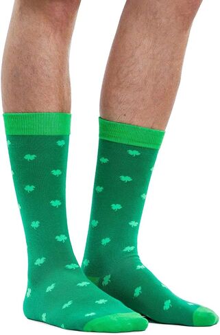 Tipsy Elves Men's St. Patrick's Day Socks - Funny Green St. Paddy's Socks for Men in Saudi Arabia