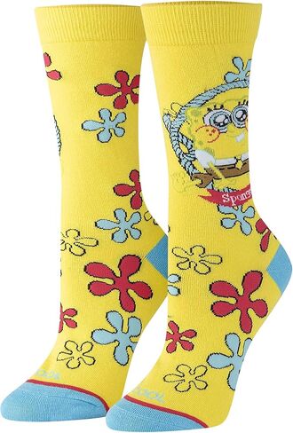 جوارب رائعة للنساء، رسوم متحركة سبونج بوب سكوير بانتس من نيكلوديون، أنماط لطيفة وممتعة in Kuwait