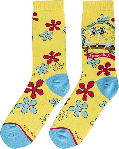 جوارب رائعة للنساء، رسوم متحركة سبونج بوب سكوير بانتس من نيكلوديون، أنماط لطيفة وممتعة in Kuwait