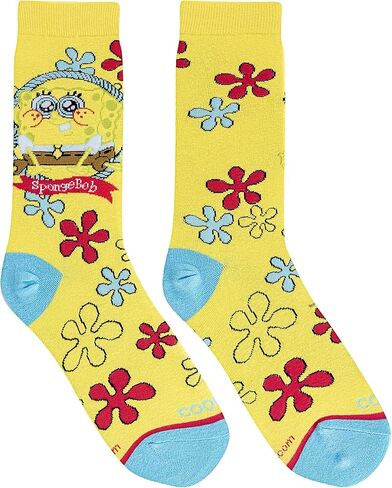 جوارب رائعة للنساء، رسوم متحركة سبونج بوب سكوير بانتس من نيكلوديون، أنماط لطيفة وممتعة in Kuwait