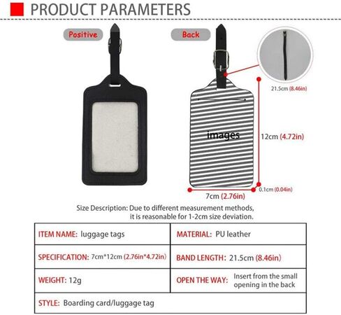 غطاء حماية بطاقة الائتمان من Salabomia عليه بطاقة الائتمان نمط جميل للسفر/العمل وعلامة الأمتعة مضادة للماء للجنسين من أجل حقيبة لوازم المولود عليها علامة حامل للبطاقات in Kuwait