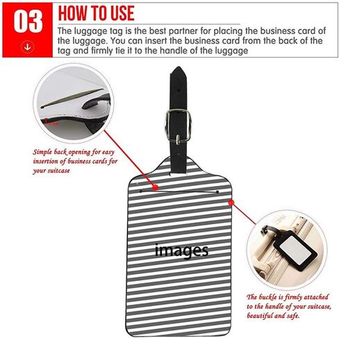 غطاء حماية بطاقة الائتمان من Salabomia عليه بطاقة الائتمان نمط جميل للسفر/العمل وعلامة الأمتعة مضادة للماء للجنسين من أجل حقيبة لوازم المولود عليها علامة حامل للبطاقات in Kuwait