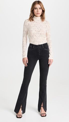 PAIGE Women's High Rise Laurel Canyon Jeans in Saudi Arabia