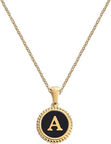 القلائد الأولية من BIFACE للنساء مجوهرات ذهبية للنساء 14 قيراط مطلية بالذهب حرف قلادة قلادات ذهبية مجوهرات هدايا عيد الحب للنساء فتاة شل in Kuwait