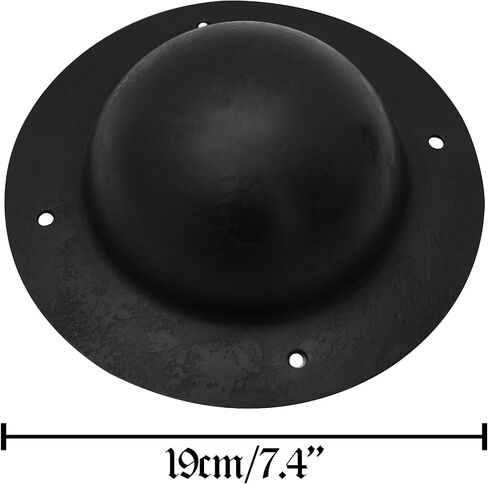 Mythrojan Hand Forged Viking LARP Shield BOSS Umbo Fully Functional & Battle Ready, 7.4" in Kuwait