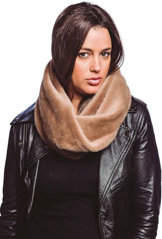 Stephanie Imports Winter Faux Fur Thick Neck Warmer Circle Loop Scarf Wrap in Saudi Arabia
