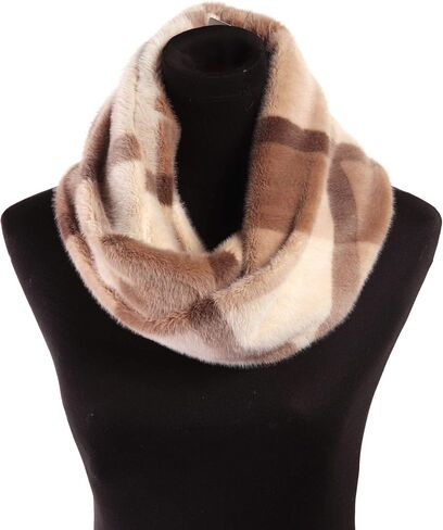 Stephanie Imports Winter Faux Fur Thick Neck Warmer Circle Loop Scarf Wrap in Saudi Arabia