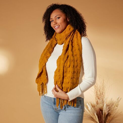 وشاح Hailey للسيدات من Hadley Wren، لفافة شتوية/خريفية فائقة النعومة للشتاء/الخريف in Kuwait