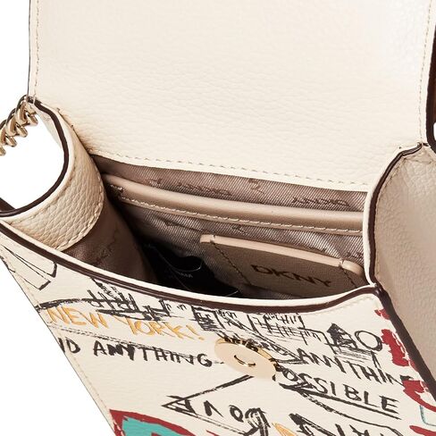 DKNY womens Dkny Elissa N/S Phone Crossbody, White Graffiti, One Size US in Saudi Arabia