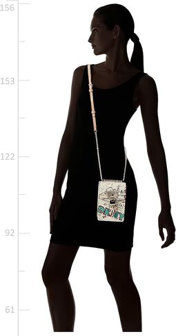DKNY womens Dkny Elissa N/S Phone Crossbody, White Graffiti, One Size US in Saudi Arabia