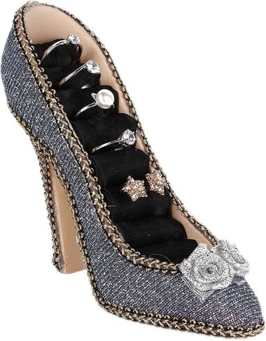 حامل مجوهرات Alucy، سوار على شكل قلادة على شكل حذاء رسمي، حامل عرض معلق على شكل حلقة، حامل مجوهرات إبداعية (نوع الكعب العالي) in Kuwait