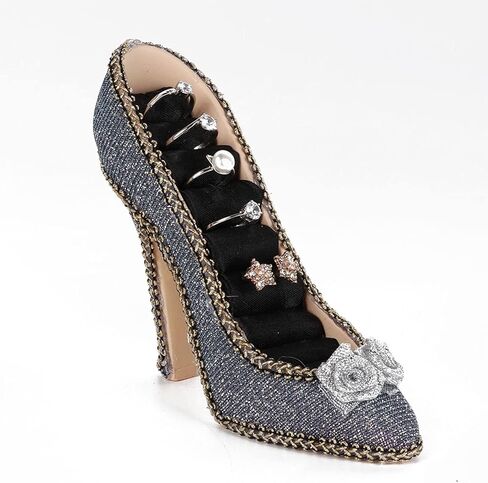 حامل مجوهرات Alucy، سوار على شكل قلادة على شكل حذاء رسمي، حامل عرض معلق على شكل حلقة، حامل مجوهرات إبداعية (نوع الكعب العالي) in Kuwait