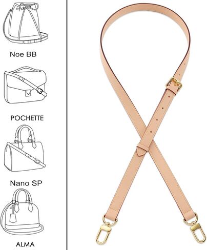 HUADEK Leather Purse Strap Replacement Crossbody Handbag Long Adjustable in Saudi Arabia