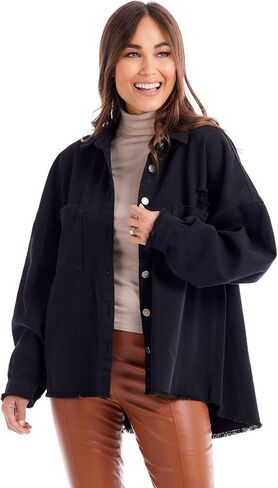 Mud Pie Women's Kirby Swing Shacket in Saudi Arabia