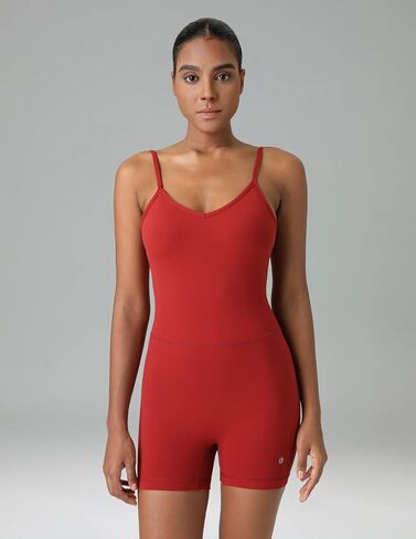 رومبير Dreamlux للسيدات من Colourfulkoala مع حزام قابل للتعديل ورقبة على شكل حرف V مبطن وقابل للتمدد من قطعة واحدة بذلة قصيرة in Kuwait