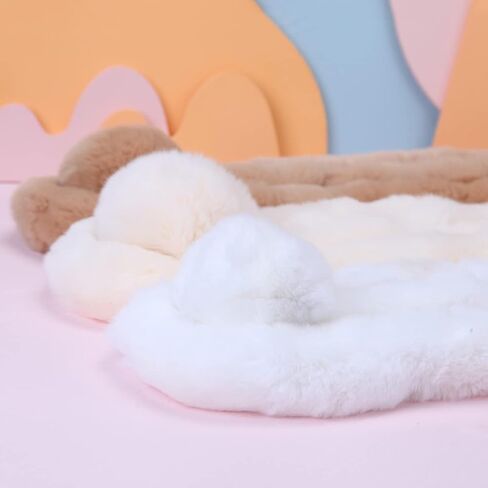 وشاح من الفرو الأصلي من Fawziya وشاح أرنب ريكس شتوي للنساء للطقس البارد in Kuwait