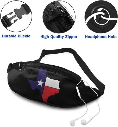 Dujiea Fanny Pack, Animal Horse Waist Bag with Headphone Hole Belt Bag Adjustable Sling Pocket Fashion Hip Bum Bag for Women Men Kids Outdoors Casual Travelling Hiking Cycling in Saudi Arabia