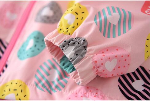 سترة نشطة مبطنة بالصوف بغطاء رأس للفتيات من Hiheart مقاومة للرياح وخصر محكم in Kuwait