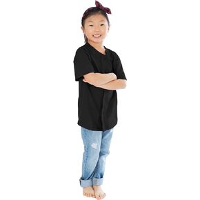 Shaka Wear Kids Premium Active Cotton Button Down Baseball Jersey Uniform XXS-XL