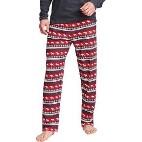 Little Blue House By Hatley Men's Pajama Pants, Fair Isle Moose, XX-Large