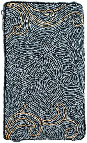 Mary Frances Mariposa Beaded Butterfly Crossbody Phone Bag, Blue in Saudi Arabia