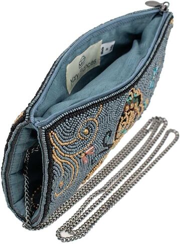 Mary Frances Mariposa Beaded Butterfly Crossbody Phone Bag, Blue in Saudi Arabia