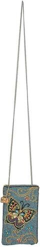 Mary Frances Mariposa Beaded Butterfly Crossbody Phone Bag, Blue in Saudi Arabia