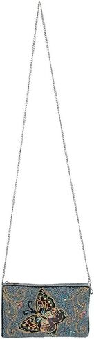 Mary Frances Mariposa Beaded Butterfly Crossbody Phone Bag, Blue in Saudi Arabia