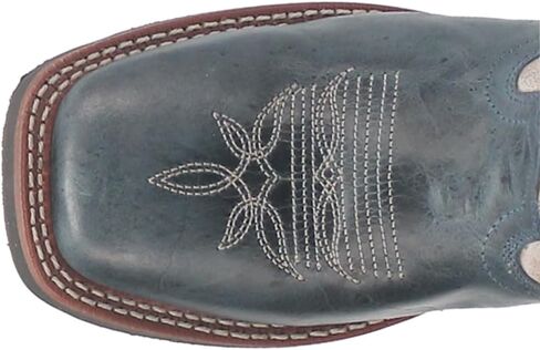 Laredo Womens Dolly Square Toe Casual Boots Mid Calf Low Heel 1-2" - Blue in Saudi Arabia