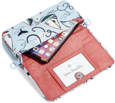 Vera Bradley Women's Recycled Lighten Up ReActive Compact Crossbody Purse with RFID Protection in Saudi Arabia