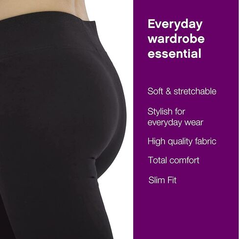 No nonsense Women's Cotton Legging with Wide Waistband in Kuwait