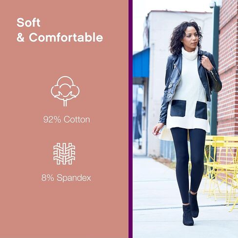 No nonsense Women's Cotton Legging with Wide Waistband in Saudi Arabia